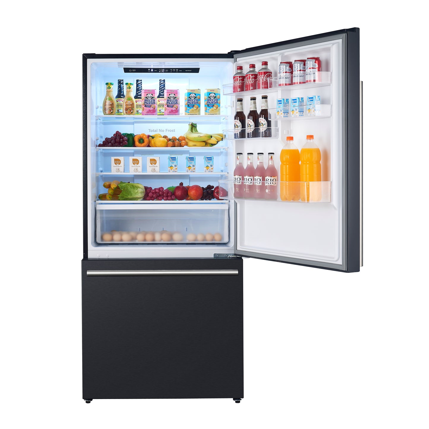 Réfrigérateur congélateur en bas 31 pouces Forno Milano Espresso, noir, capacité de 17,2 pi³, économe en énergie - Forno Appliances