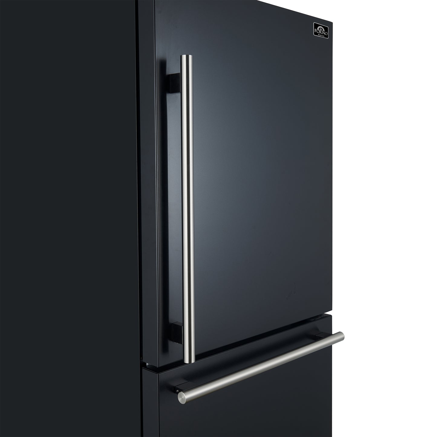 Forno Milano Espresso 31-Inch Bottom Freezer Refrigerator, Black, 17.2 cu.ft Capacity, Energy Efficient - Forno Appliances