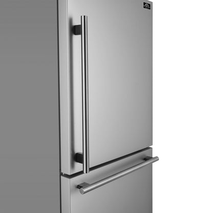 FORNO 2-Piece SS Kitchen Bundle - 36" Electric Range and 31" Bottom Freezer Refrigerator - Forno Appliances