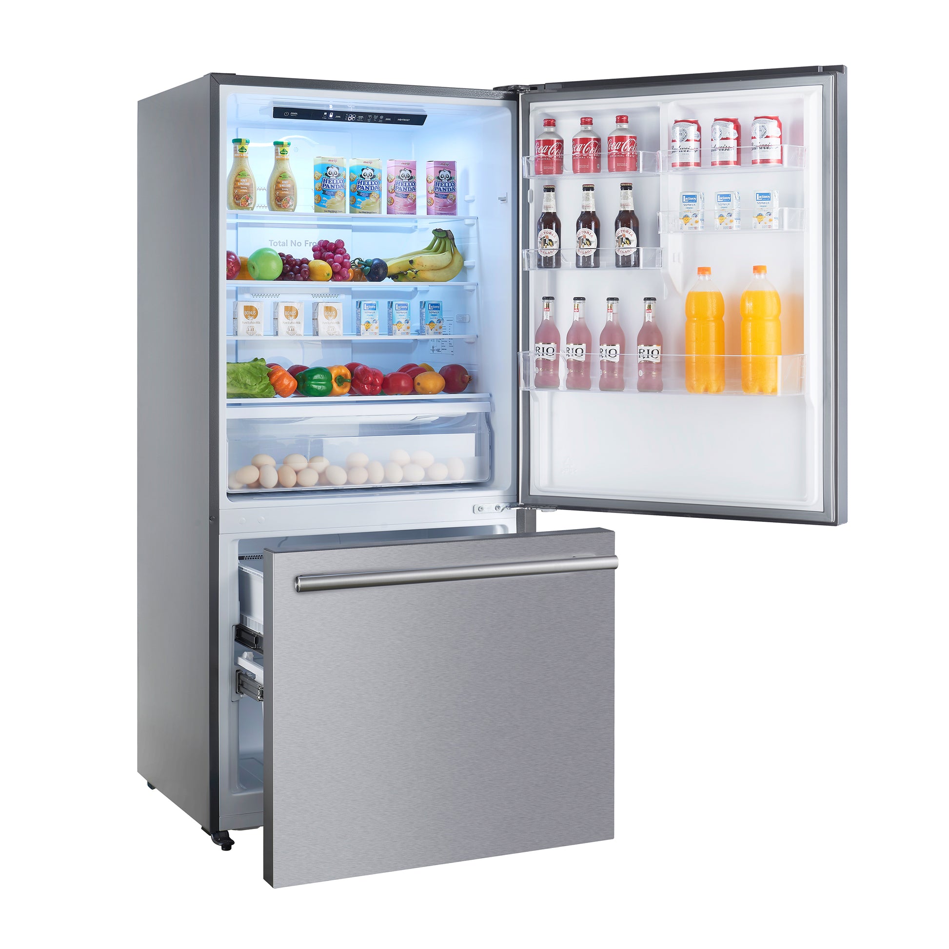 FORNO 2-Piece SS Kitchen Bundle - 36" Electric Range and 31" Bottom Freezer Refrigerator - Forno Appliances