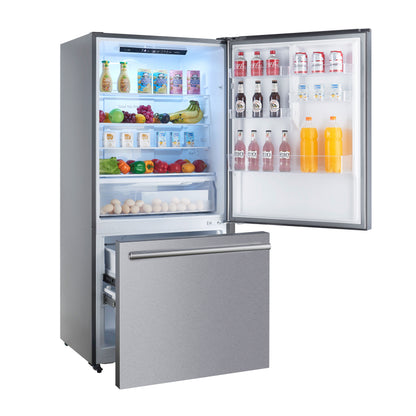FORNO 2-Piece SS Kitchen Bundle - 36" Electric Range and 31" Bottom Freezer Refrigerator - Forno Appliances