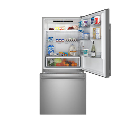 Forno Milano 2-Piece 62-Inch Freestanding Dual Bottom Freezer Refrigerator, Stainless Steel – 34.4 cu.ft, Touch Control, Ice Maker - Forno Appliances