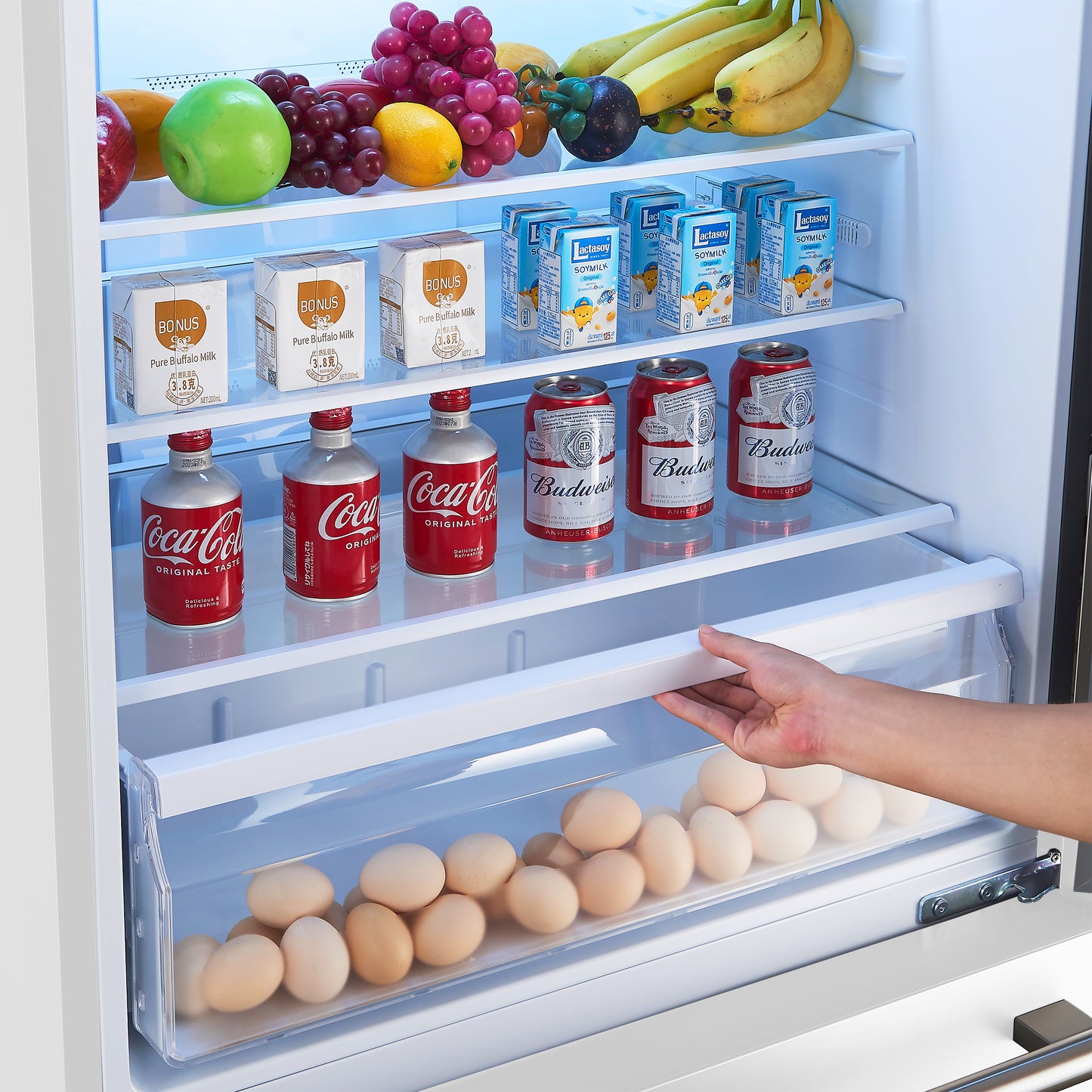 Forno Milano Espresso 31-Inch Bottom Freezer Refrigerator, White, 17.2 cu.ft Capacity, Energy Efficient - Forno Appliances