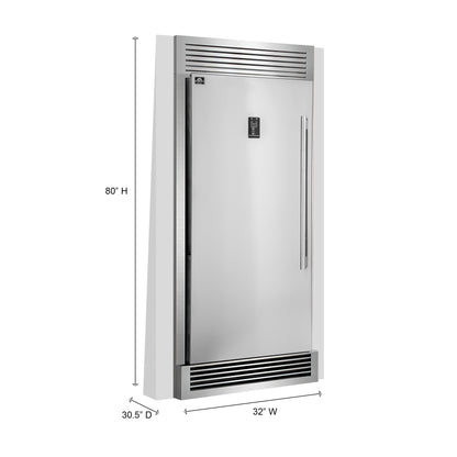 Forno Rizzuto 28-Inch Upright Convertible Freezer, 32-Inch Wide, Left Swing, Decorative Grill, ENERGY STAR Certified - Forno Appliances