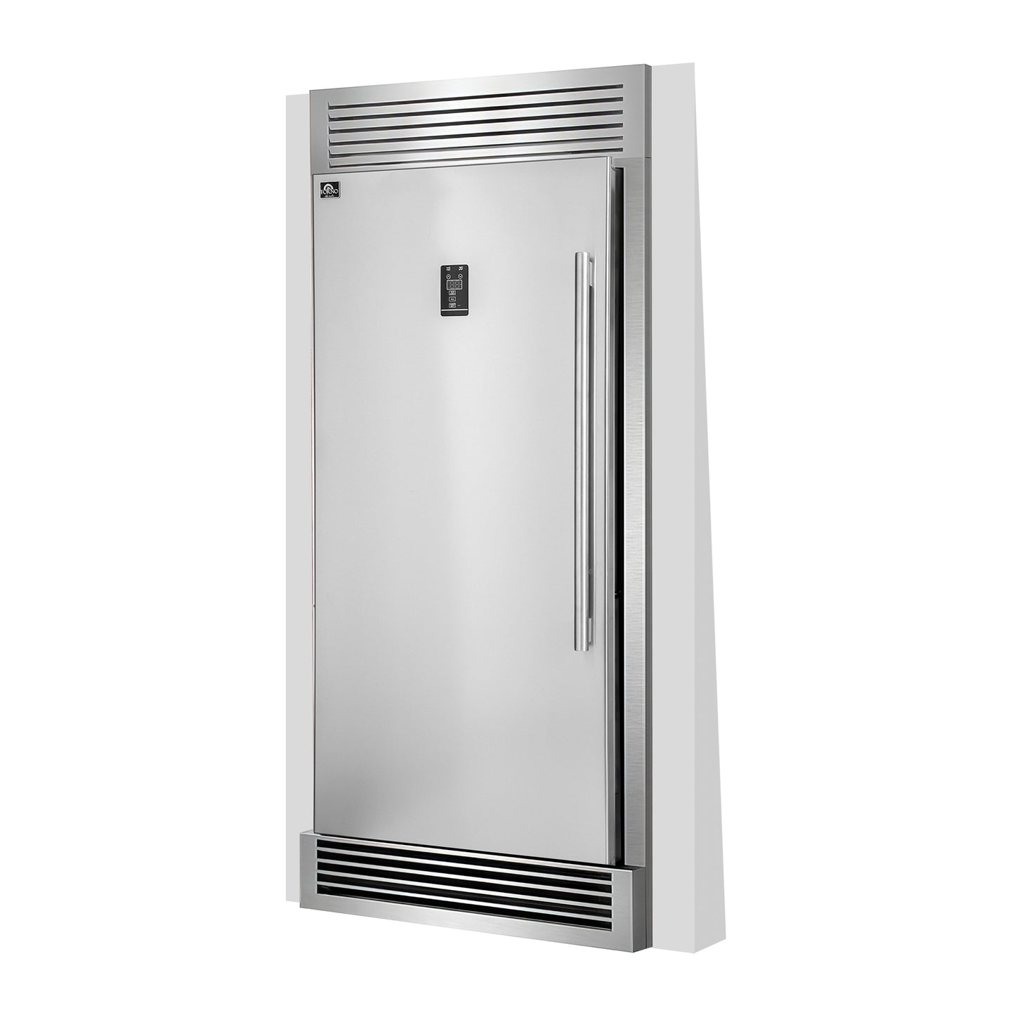 Forno Rizzuto 28-Inch Upright Convertible Freezer, 32-Inch Wide, Left Swing, Decorative Grill, ENERGY STAR Certified - Forno Appliances