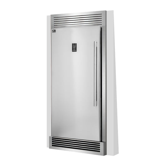 Forno Rizzuto 28-Inch Upright Convertible Freezer, 32-Inch Wide, Left Swing, Decorative Grill, ENERGY STAR Certified - Forno Appliances