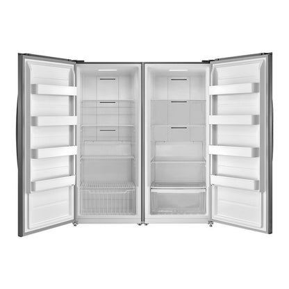 FORNO Ensemble cuisine premium 2 pièces - cuisinière à gaz Galiano 48", réfrigérateur côte à côte 60" - FBDL-005-01CAUS - Forno Appliances