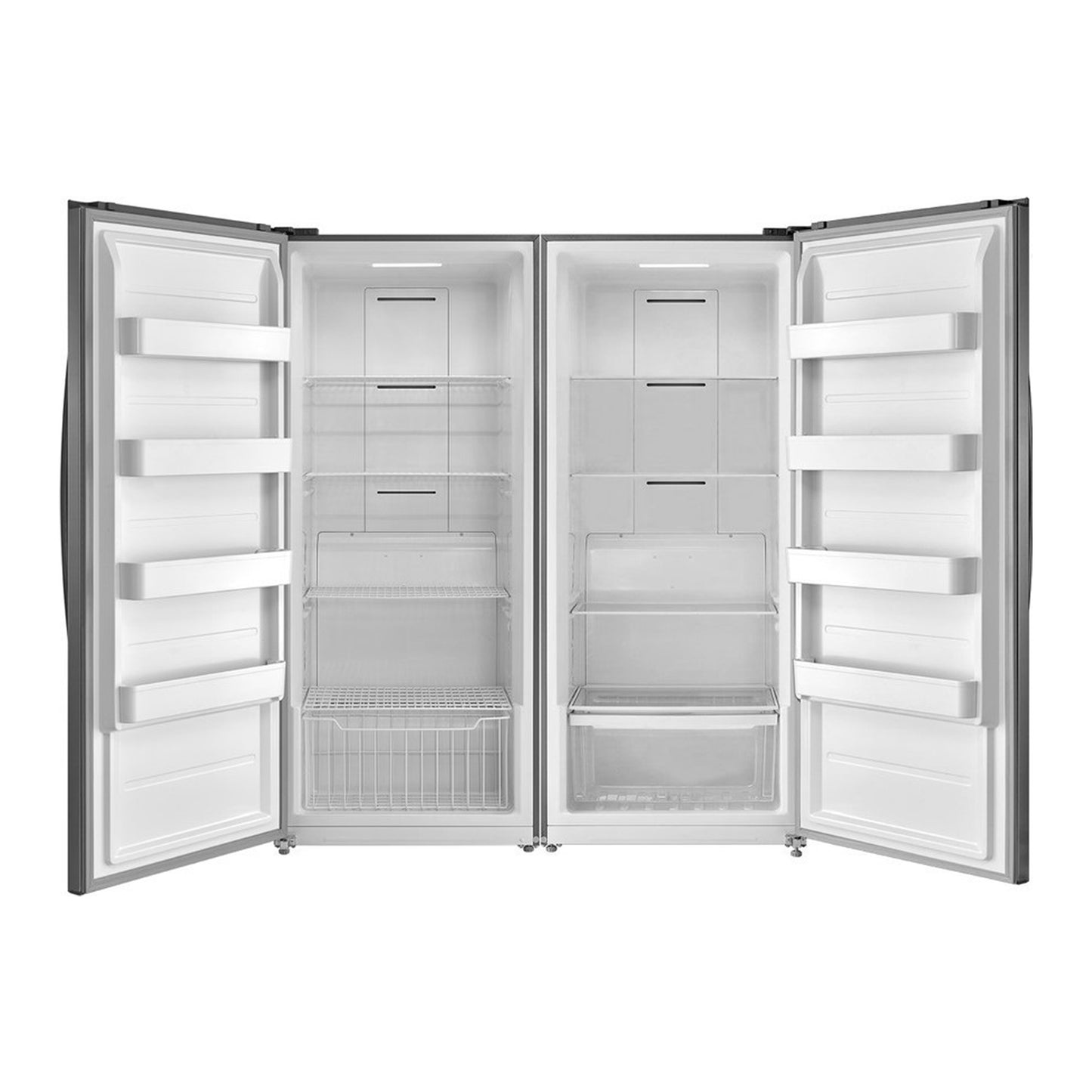 FORNO Ensemble cuisine Premium 2 pièces - cuisinière biénergie Galiano 48" en acier inoxydable, réfrigérateur convertible côte à côte 60" en acier inoxydable - FBDL-005-02CAUS - Forno Appliances