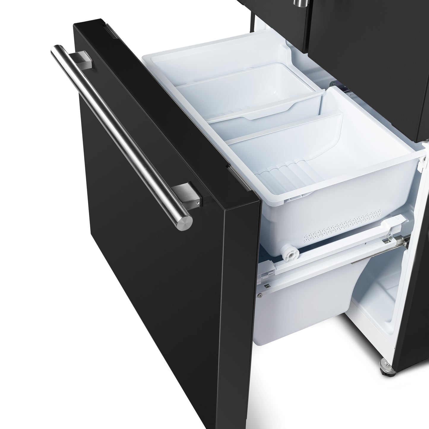 FORNO 2-Piece Black Kitchen Bundle - 30" Electric Range and 31" Bottom Freezer Refrigerator - Forno Appliances