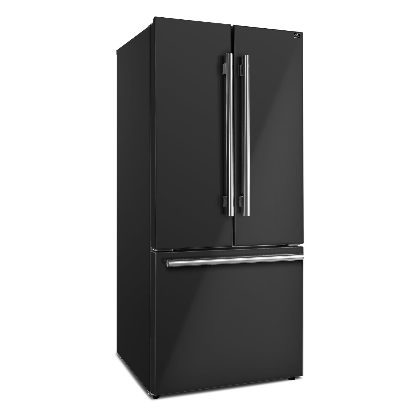 FORNO 2-Piece Black Kitchen Bundle - 30" Electric Range and 31" Bottom Freezer Refrigerator - Forno Appliances