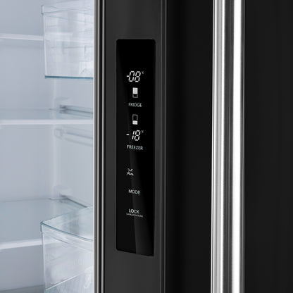 FORNO 2-Piece Black Kitchen Bundle - 30" Electric Range and 31" Bottom Freezer Refrigerator - Forno Appliances
