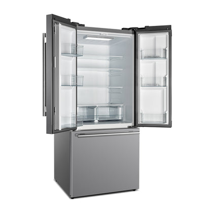 FORNO 2-Piece SS Kitchen Bundle - 30" Electric Range and 31" Bottom Freezer Refrigerator - Forno Appliances