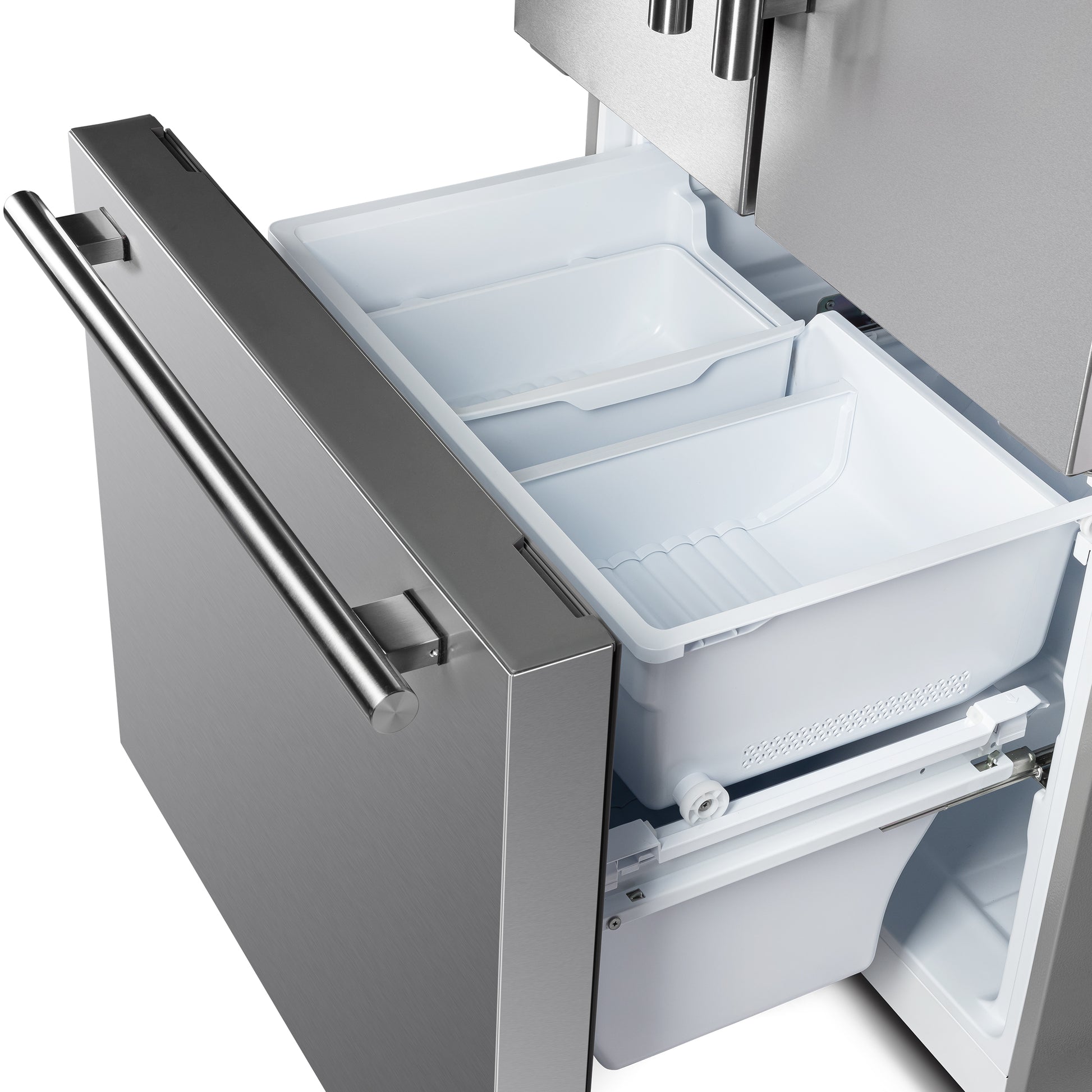 FORNO 2-Piece SS Kitchen Bundle - 30" Electric Range and 31" Bottom Freezer Refrigerator - Forno Appliances