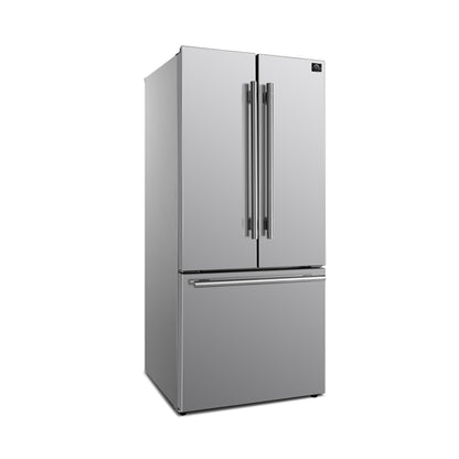 FORNO 2-Piece SS Kitchen Bundle - 30" Electric Range and 31" Bottom Freezer Refrigerator - Forno Appliances
