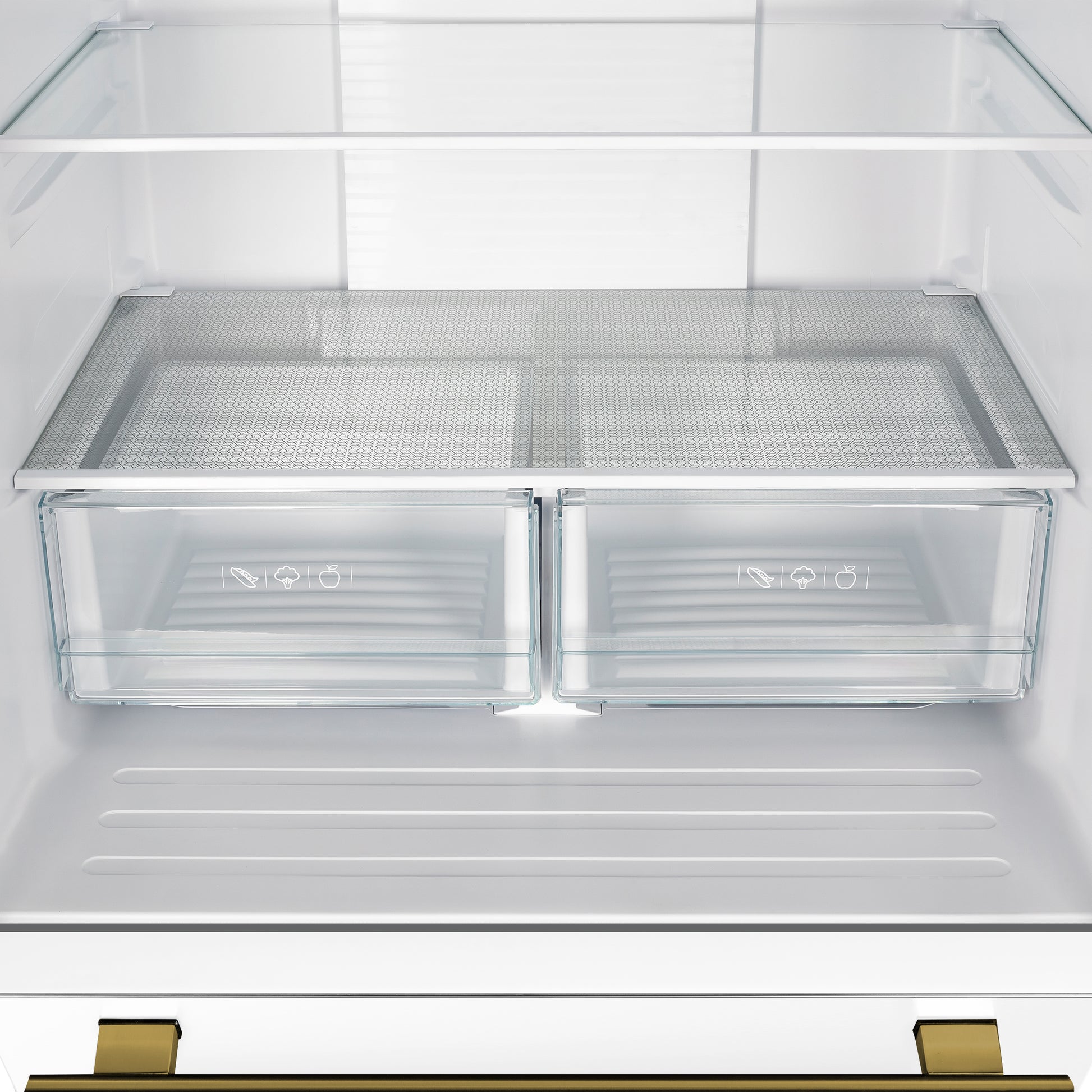 FORNO 2-Piece White Kitchen Bundle - 30" Induction Range and 31" Bottom Freezer Refrigerator - Forno Appliances