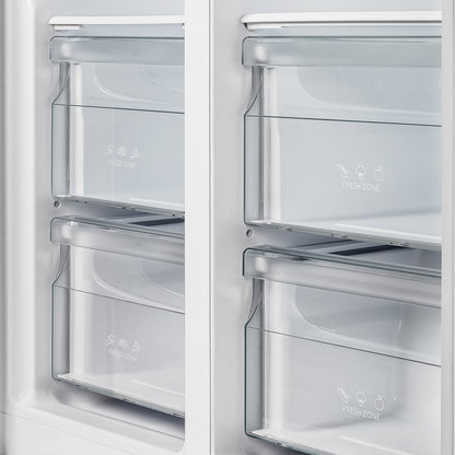 Forno Salerno 37-Inch Built-In Stainless Steel Refrigerator, 15.6 cu.ft, Decorative Grill, ENERGY STAR Certified - Forno Appliances