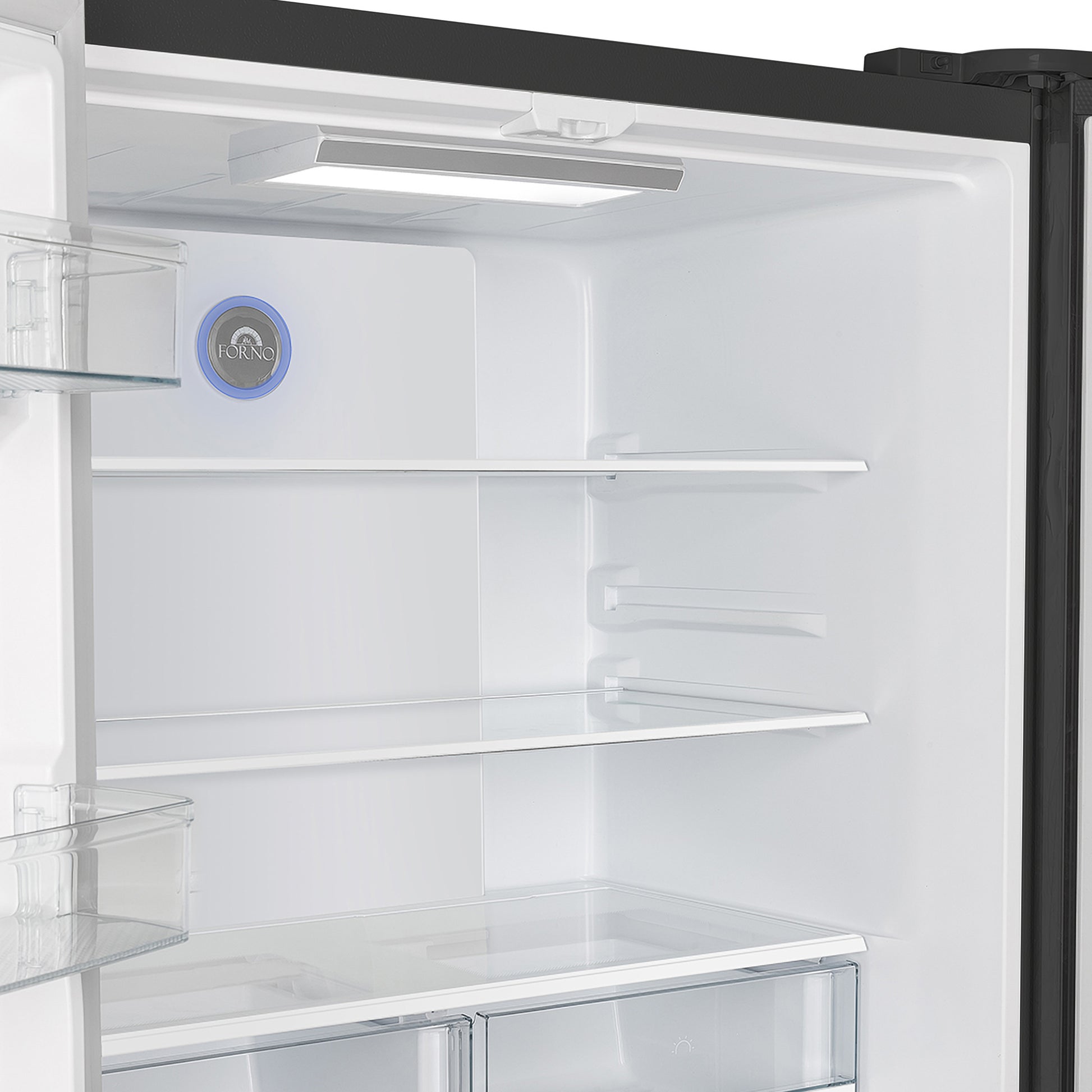 FORNO 2-Piece Black Kitchen Bundle - 30" Induction Range and 36" Bottom Freezer Refrigerator - Forno Appliances