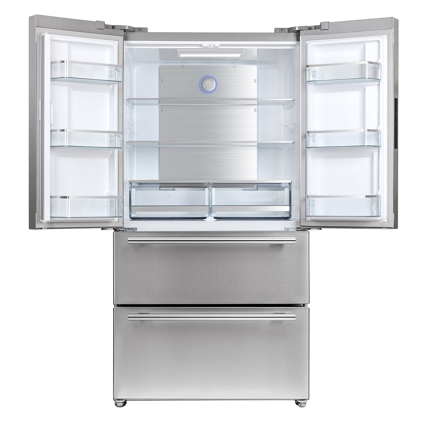 FORNO Premium 3-Piece Kitchen Bundle - 36" Gas Range, French Door Refrigerator, Built-In Dishwasher, Stainless Steel - FBDL-009-01CAUS - Forno Appliances
