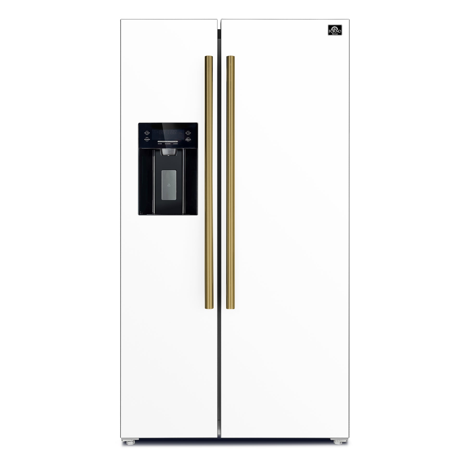 FORNO 2-Piece White Kitchen Bundle - 30" Electric Range and 36" Bottom Freezer Refrigerator - Forno Appliances