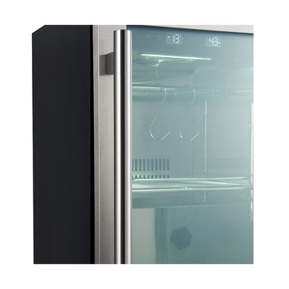 Forno Asciutto 17-Inch Dry Aging Cabinet, Stainless Steel 304, 1.84 cu.ft, LED Lighting, Adjustable Shelves - Forno Appliances
