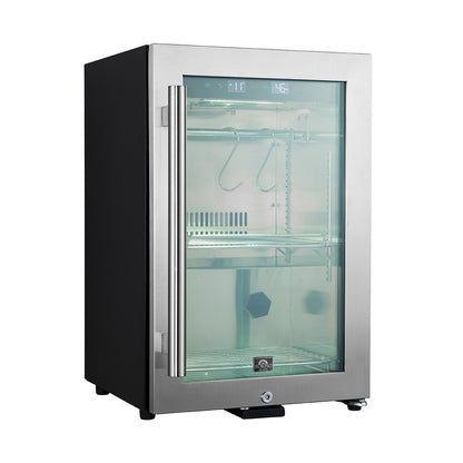 Forno Asciutto 17-Inch Dry Aging Cabinet, Stainless Steel 304, 1.84 cu.ft, LED Lighting, Adjustable Shelves - Forno Appliances