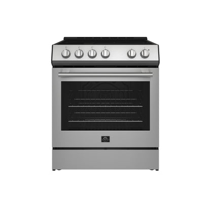 Cuisinière électrique Forno Leonardo Espresso de 30 po en acier inoxydable, vraie convection, écoénergétique - Forno Appliances