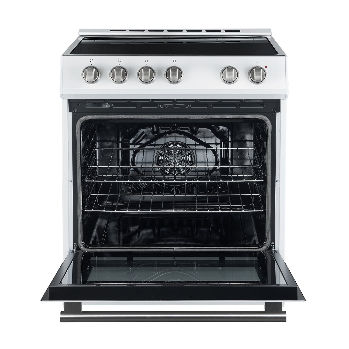 FORNO 2-Piece White Kitchen Bundle - 30" Electric Range and 36" Bottom Freezer Refrigerator - Forno Appliances