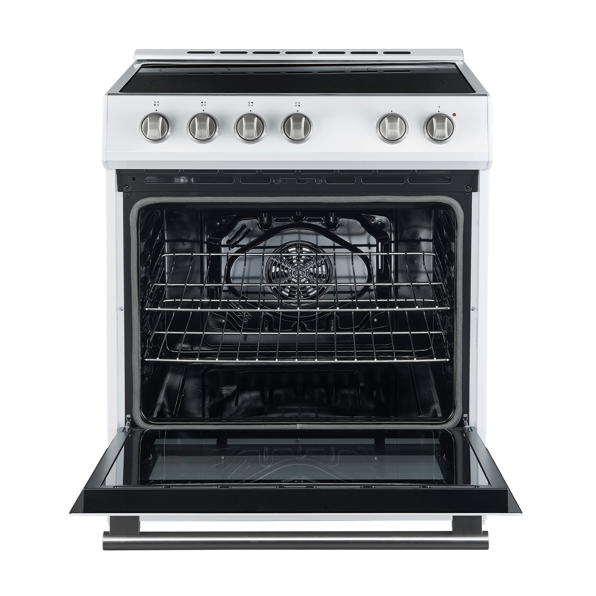 FORNO 2-Piece White Kitchen Bundle - 30" Electric Range and 36" Bottom Freezer Refrigerator - Forno Appliances