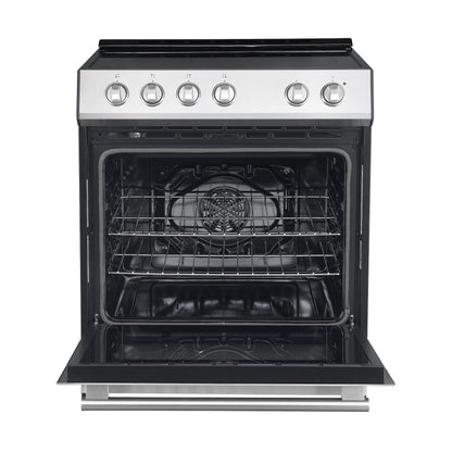 Ensemble de cuisine haut de gamme FORNO 2 pièces - Leonardo Espresso 30" Cuisinière en acier inoxydable, 30" Hotte aspirante en acier inoxydable - FBDL-002-01CA