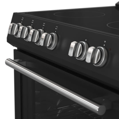 Cuisinière électrique noire Forno Leonardo Espresso de 30 pouces, véritable convection, économe en énergie - Forno Appliances