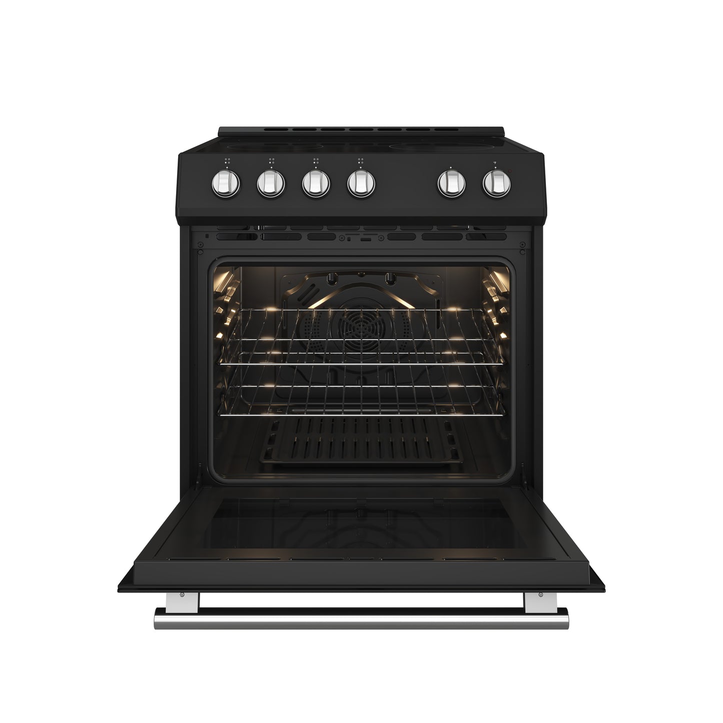 Cuisinière électrique noire Forno Leonardo Espresso de 30 pouces, vraie convection, écoénergétique - Forno Appliances