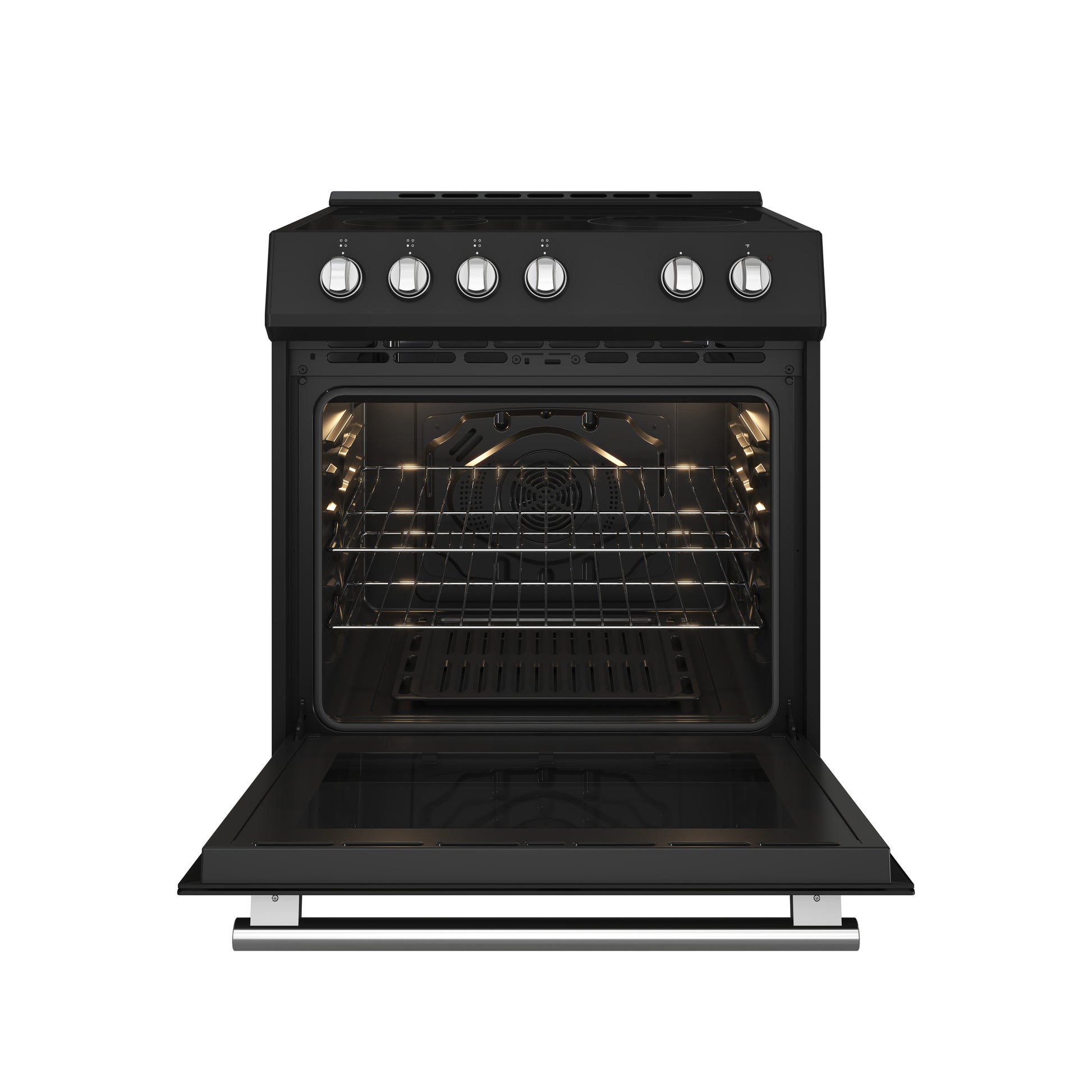 Cuisinière électrique noire Forno Leonardo Espresso de 30 pouces, vraie convection, écoénergétique - Forno Appliances