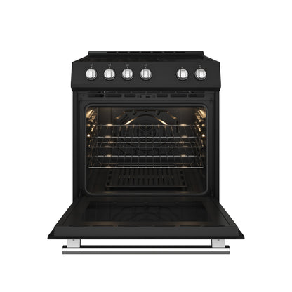 Cuisinière électrique noire Forno Leonardo Espresso de 30 pouces, vraie convection, écoénergétique - Forno Appliances
