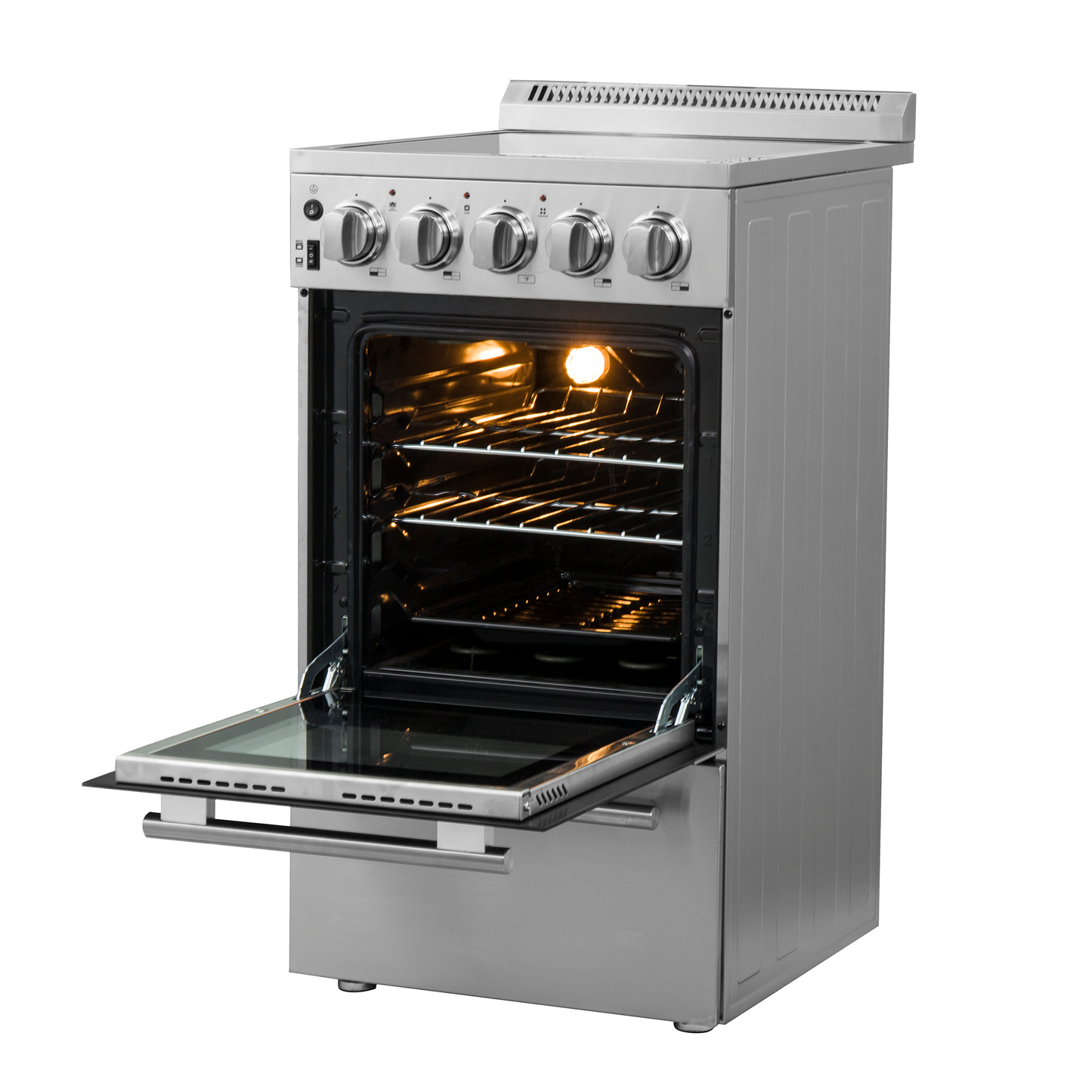 Cuisinière électrique autonome Forno Pallerano de 20 po, version Canada, fiche et cordon inclus - Forno Appliances