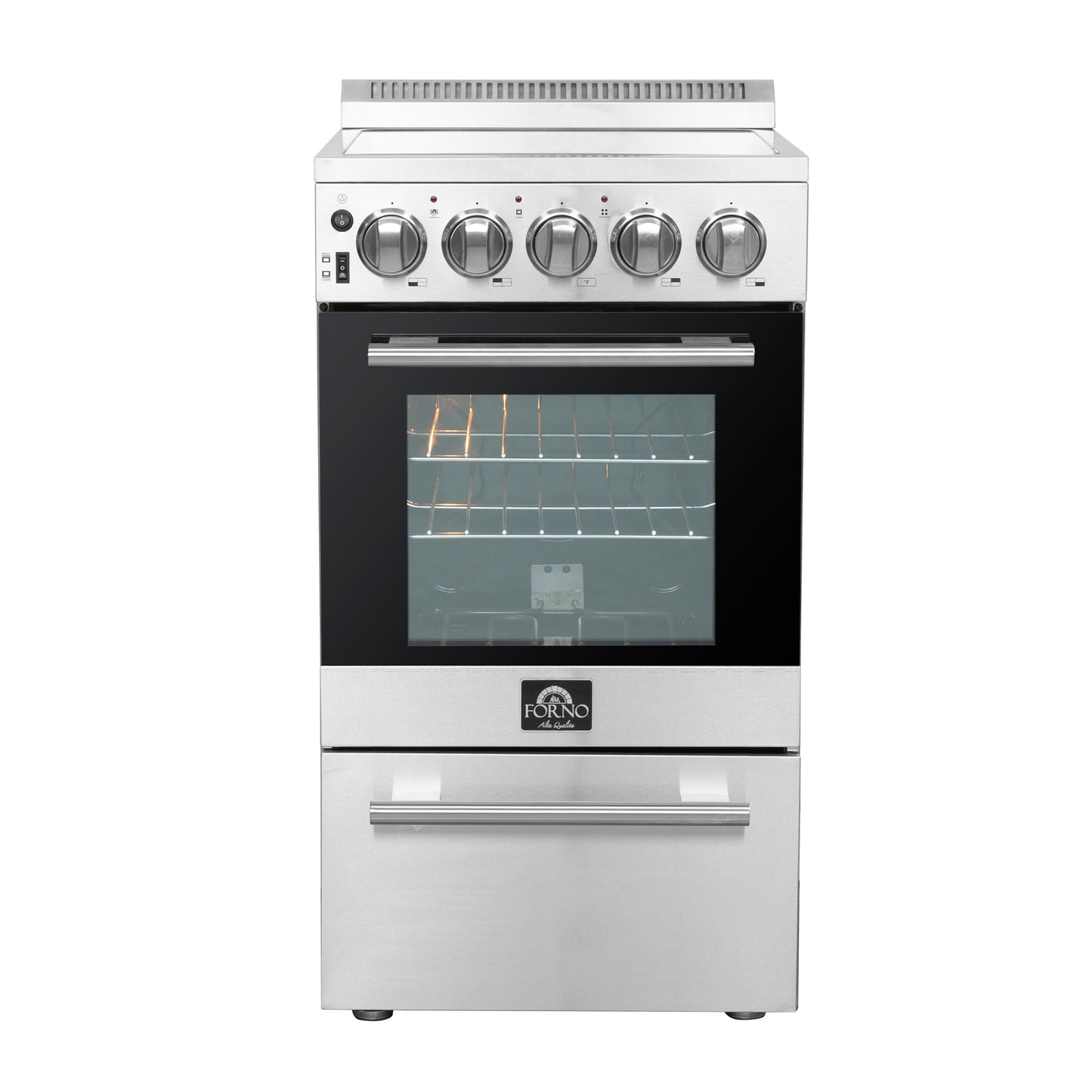 Cuisinière électrique autonome Forno Pallerano 20-Inch, version Canada, fiche et cordon inclus - Forno Appliances