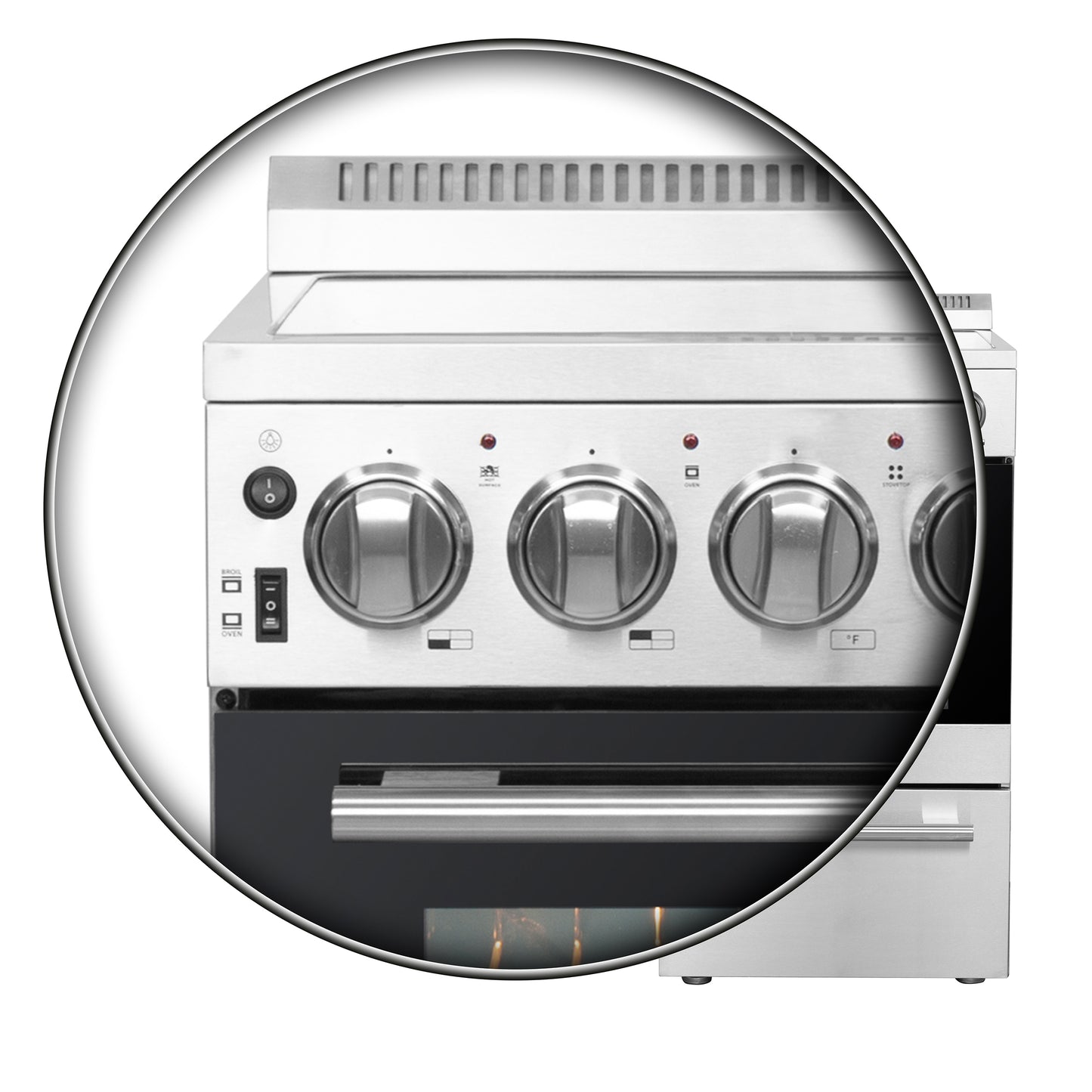 Cuisinière électrique autonome Forno Pallerano de 20 po, version Canada, fiche et cordon inclus - Forno Appliances