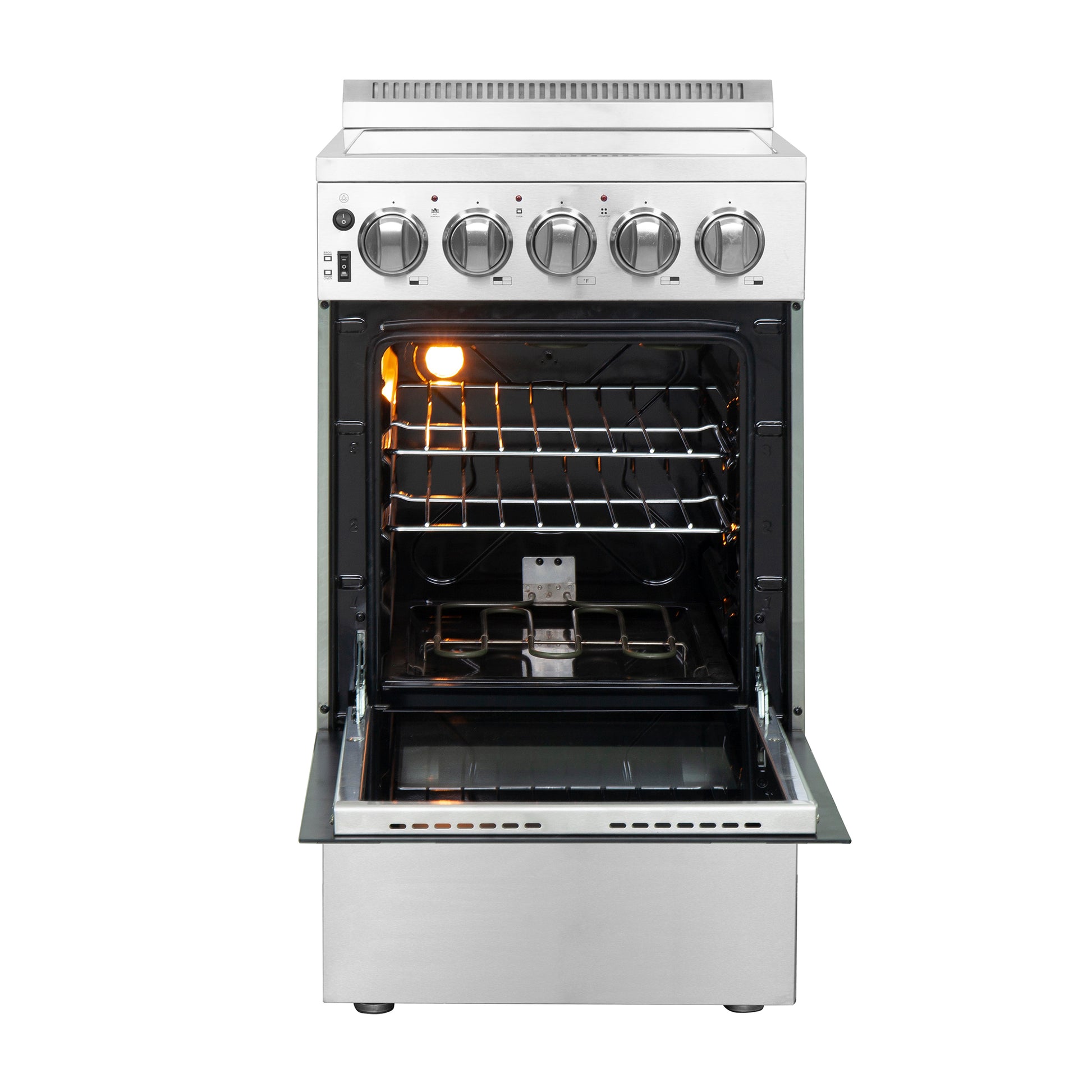 Cuisinière électrique autonome Forno Pallerano de 20 pouces, version Canada, fiche et cordon inclus - Forno Appliances