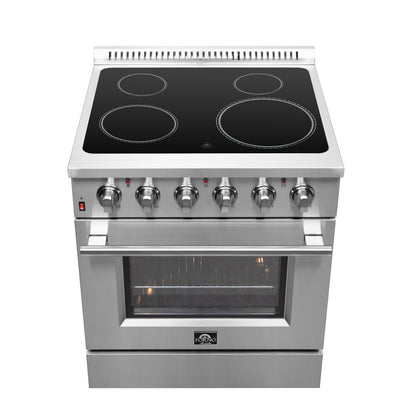 Forno Galiano Cuisinière électrique pose libre de 30 pouces, vraie convection, économe en énergie - Forno Appliances