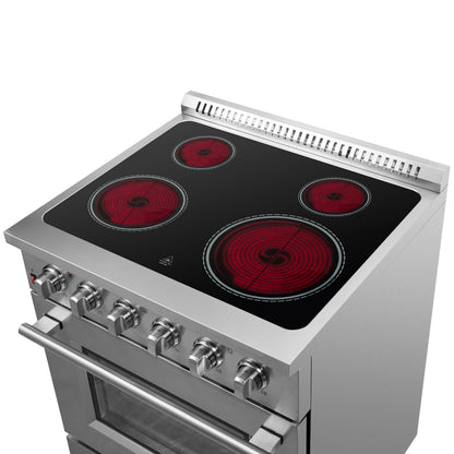 Forno Galiano cuisinière électrique indépendante 30 pouces, vraie convection, économe en énergie - Forno Appliances