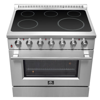Forno Galiano cuisinière électrique autoportante 36 pouces, vraie convection, économe en énergie - Forno Appliances