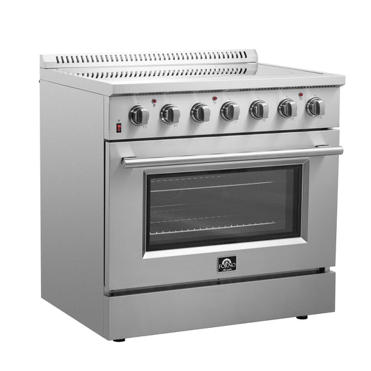 Forno Galiano 36-Inch Freestanding Electric Range, True Convection, Energy Efficient - Forno Appliances