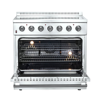 Cuisinière électrique autoportante Forno Galiano 36 pouces, vraie convection, écoénergétique - Forno Appliances