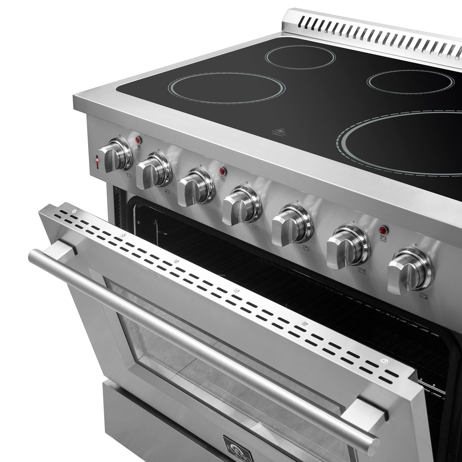 Cuisinière électrique autonome Forno Galiano 36 pouces, véritable convection, économe en énergie - Forno Appliances
