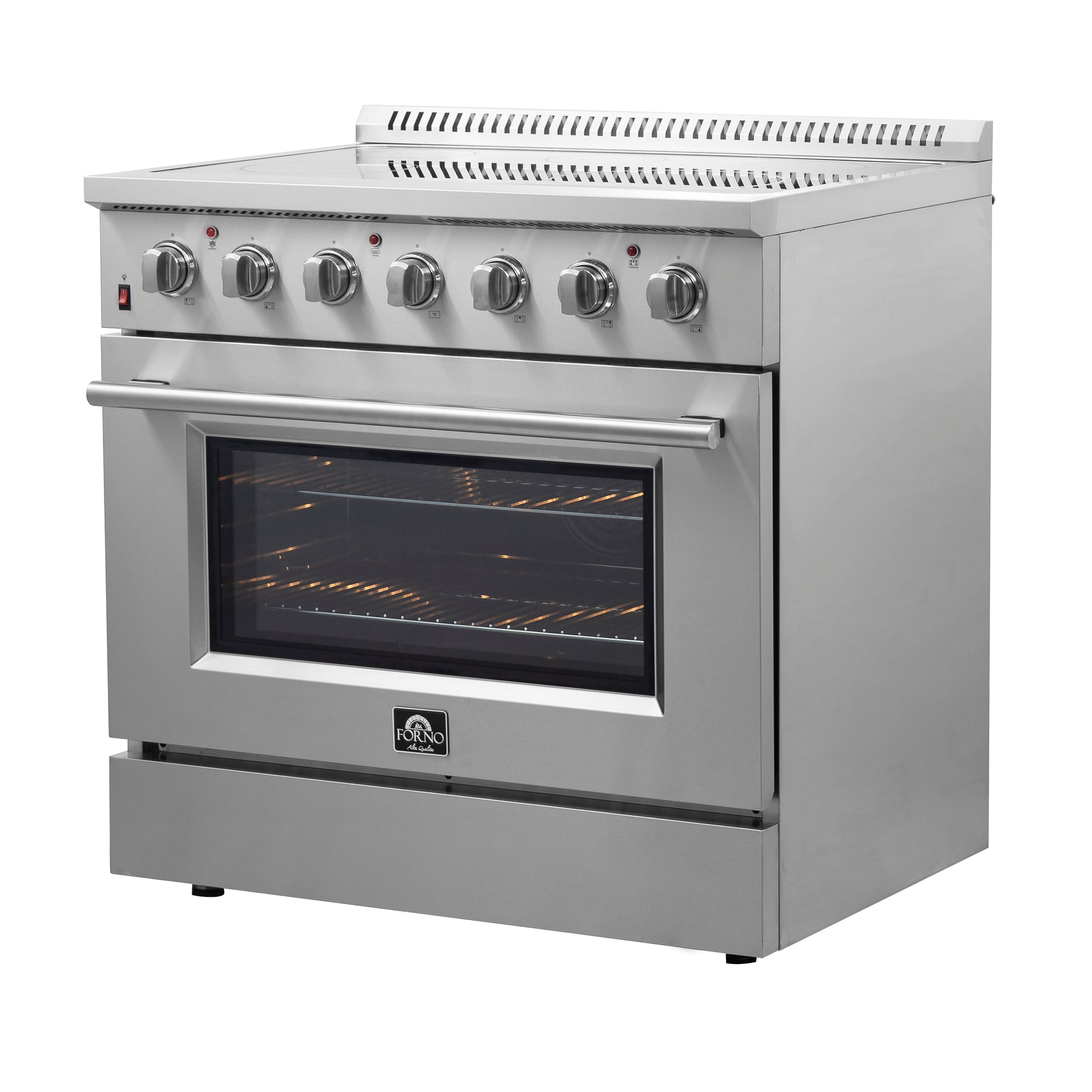 Cuisinière électrique autonome Forno Galiano de 36 pouces, vraie convection, économe en énergie - Forno Appliances