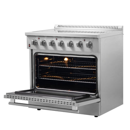 Forno Galiano, cuisinière électrique autoportante de 36 pouces, vraie convection, économe en énergie - Forno Appliances