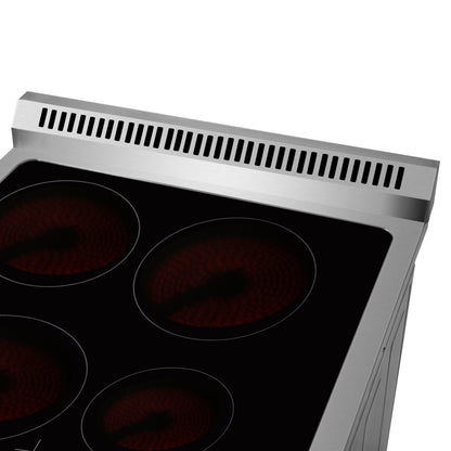 Cuisinière électrique autoportante Forno Loiano 24 po, version Canada, sans fonction rôtisserie, fiche et cordon inclus - Forno Appliances