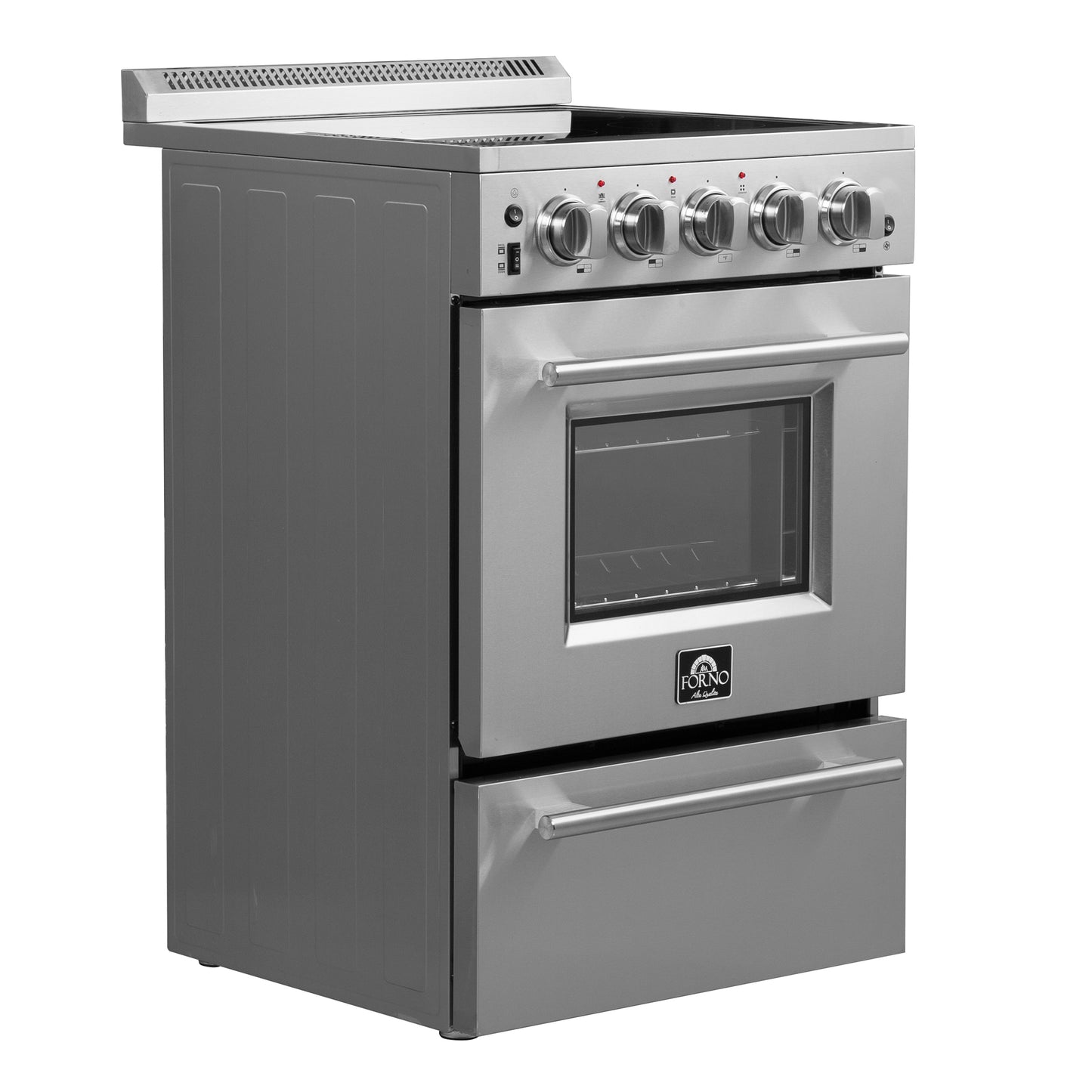 Forno Loiano 24-Inch Freestanding Electric Range, Canada Version, No Rotisserie Function, Plug and Cord Included - Forno Appliances