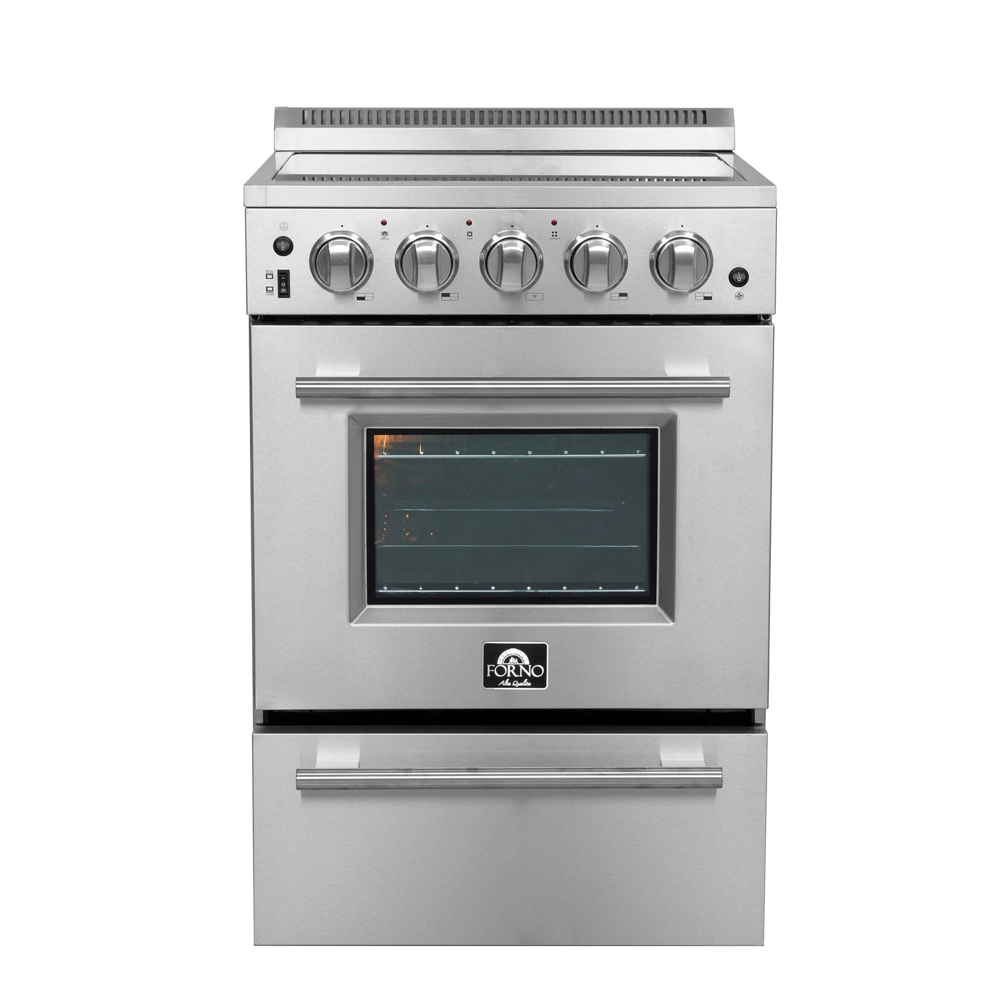 Forno Loiano 24-Inch Freestanding Electric Range, Canada Version, No Rotisserie Function, Plug and Cord Included - Forno Appliances