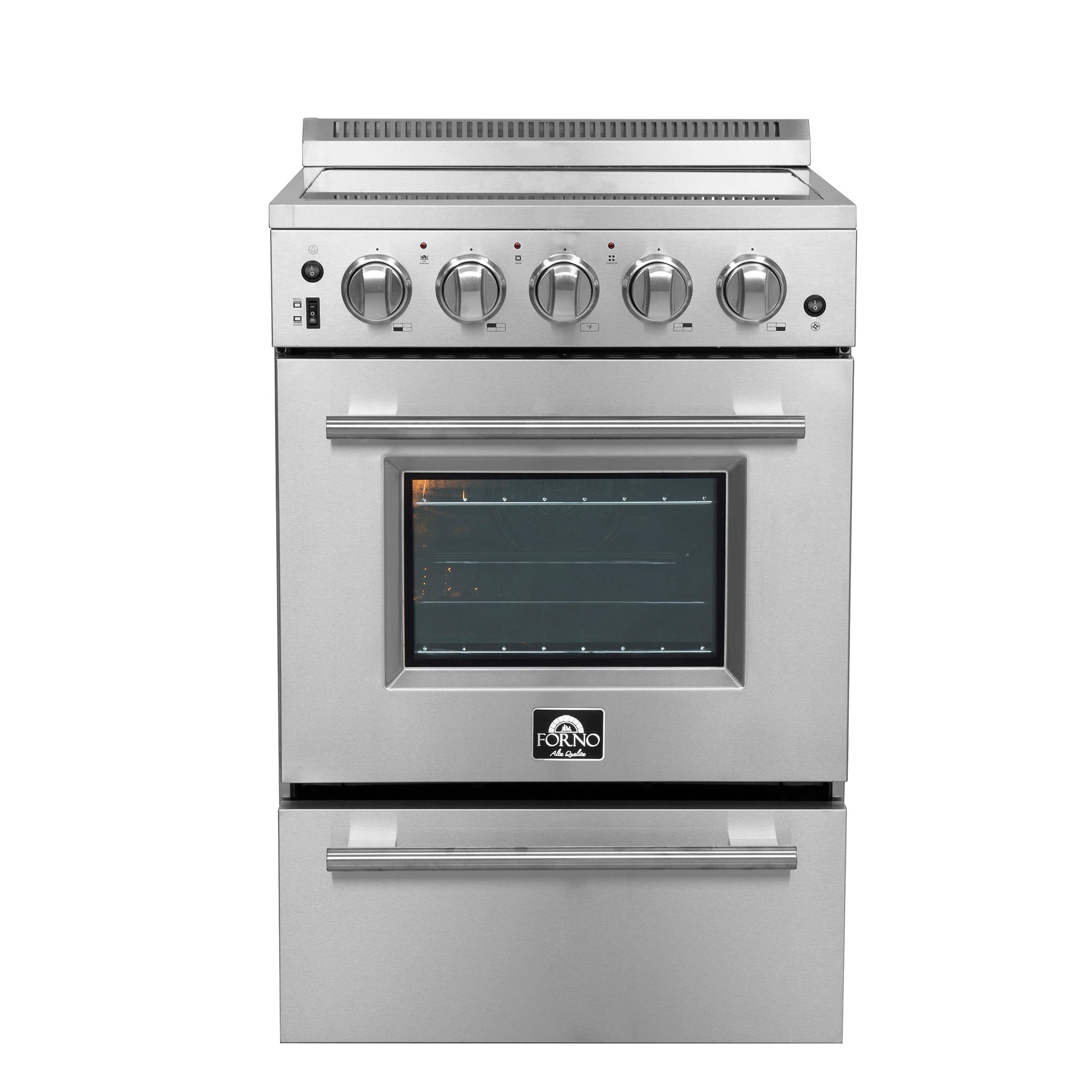 Forno Loiano 24-Inch Freestanding Electric Range, Canada Version, No Rotisserie Function, Plug and Cord Included - Forno Appliances