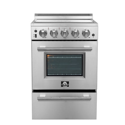 Forno Loiano 24-Inch Freestanding Electric Range, Canada Version, No Rotisserie Function, Plug and Cord Included - Forno Appliances